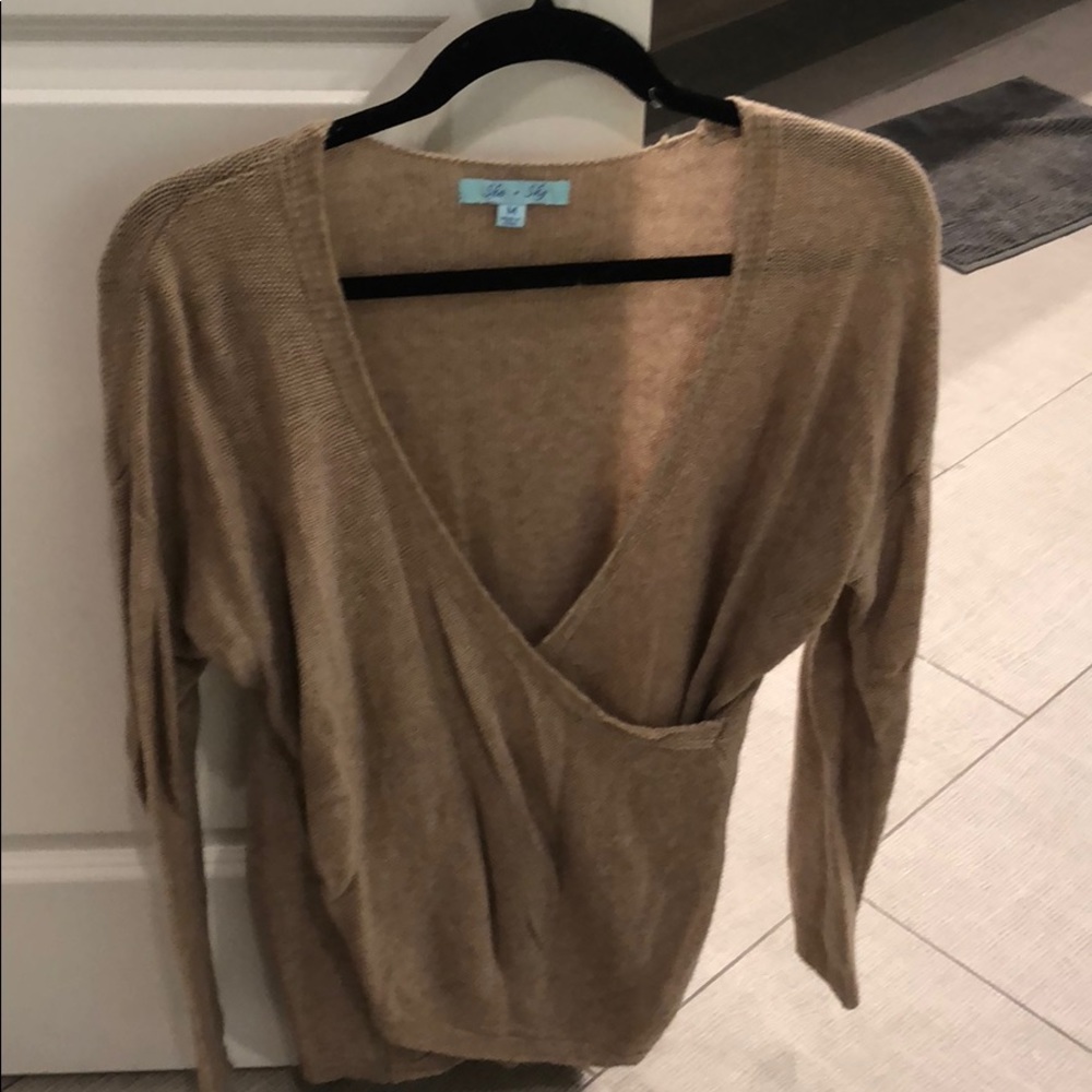Crossover sweater
